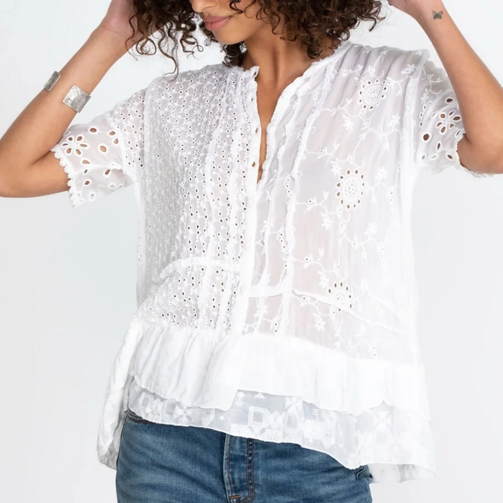 JOHNNY WAS HYACINTH BLOUSE SIZE XL - Picture 4 of 7